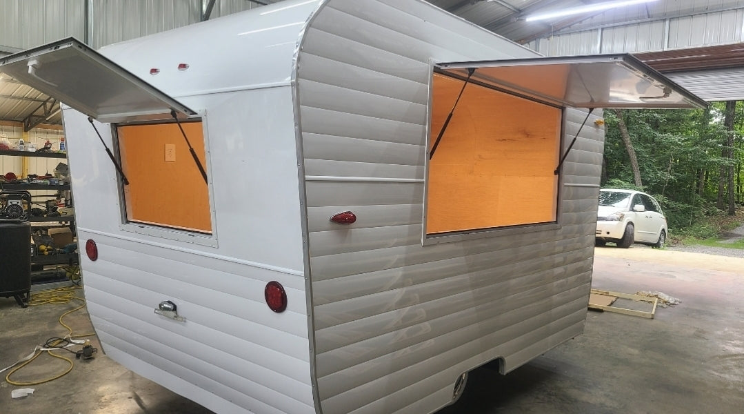 Brand new vintage style vending campers