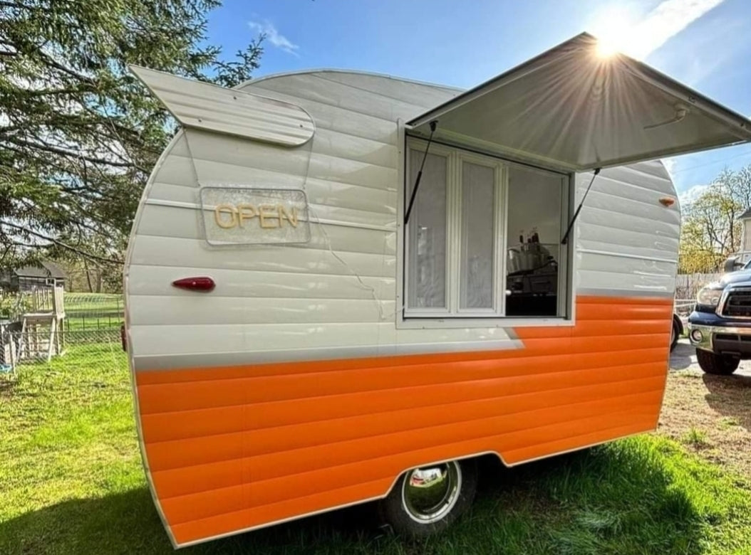 Brand new vintage style vending campers