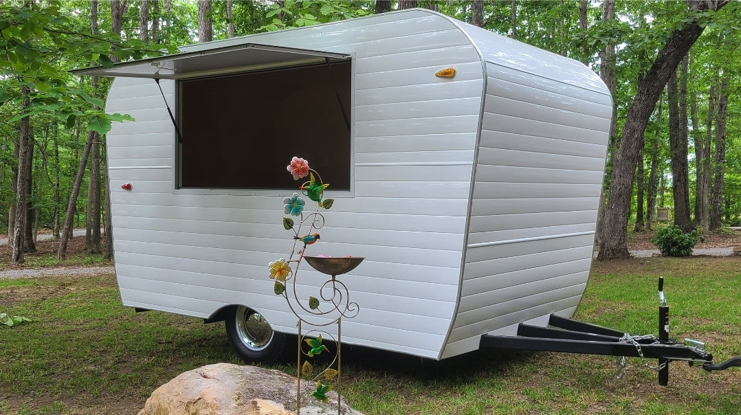 Brand new vintage style vending campers