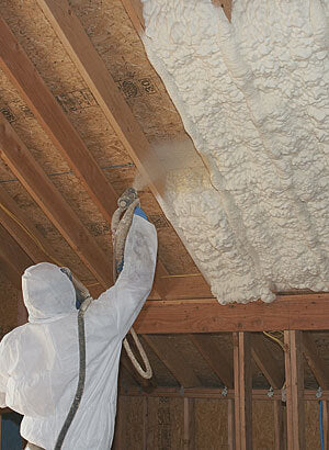 Spray foam insulation add on option